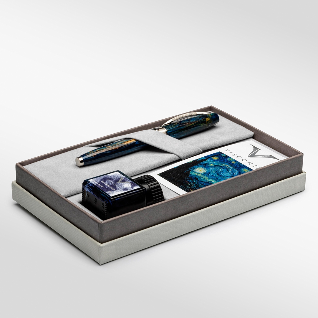 stilograf dhurate visconti _0025_Van Gogh – Starry Night kuti e hapur