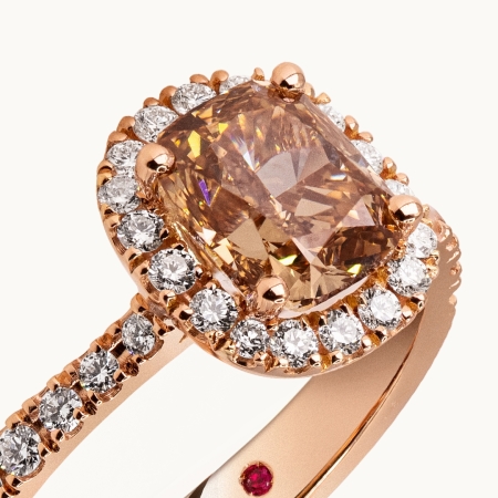 Cushion Diamond Engagement Ring