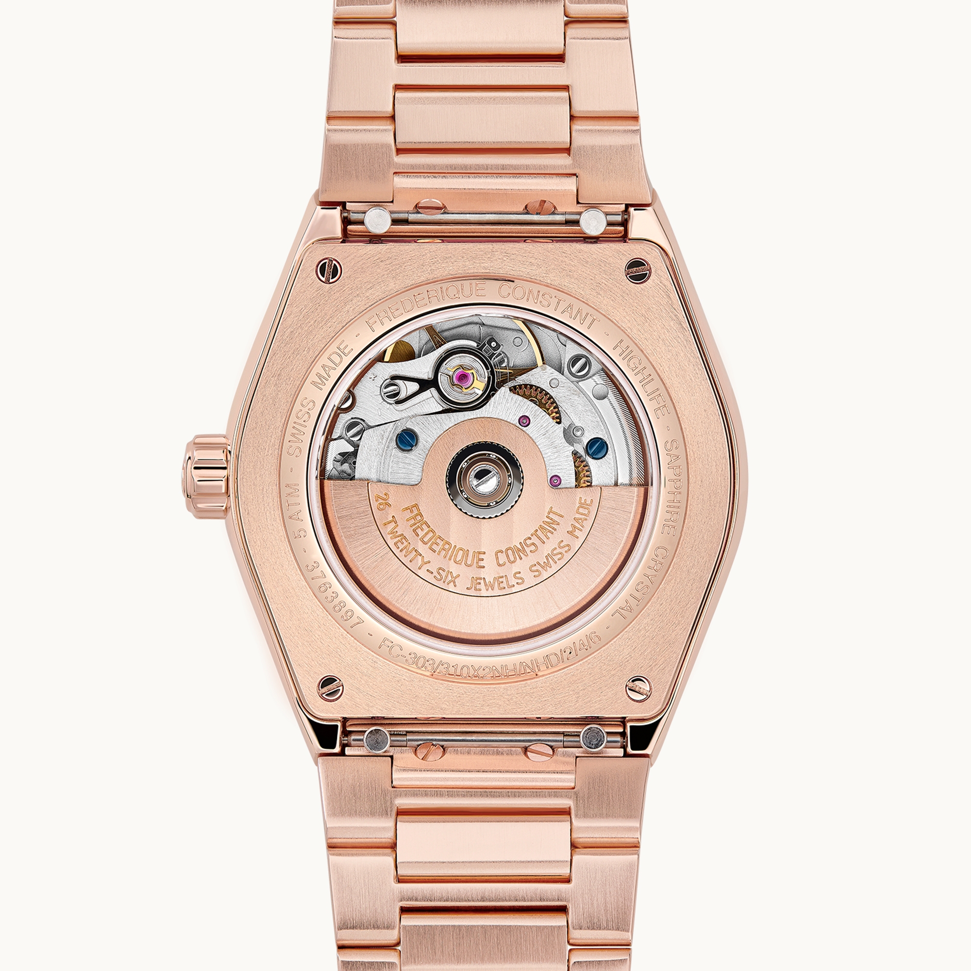 Orë për Femra Frederique Constant Highlife Heart Beat