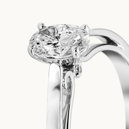 Oval Diamond Engagement Ring
