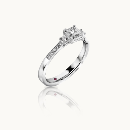 Asscher Diamond Engagement Ring