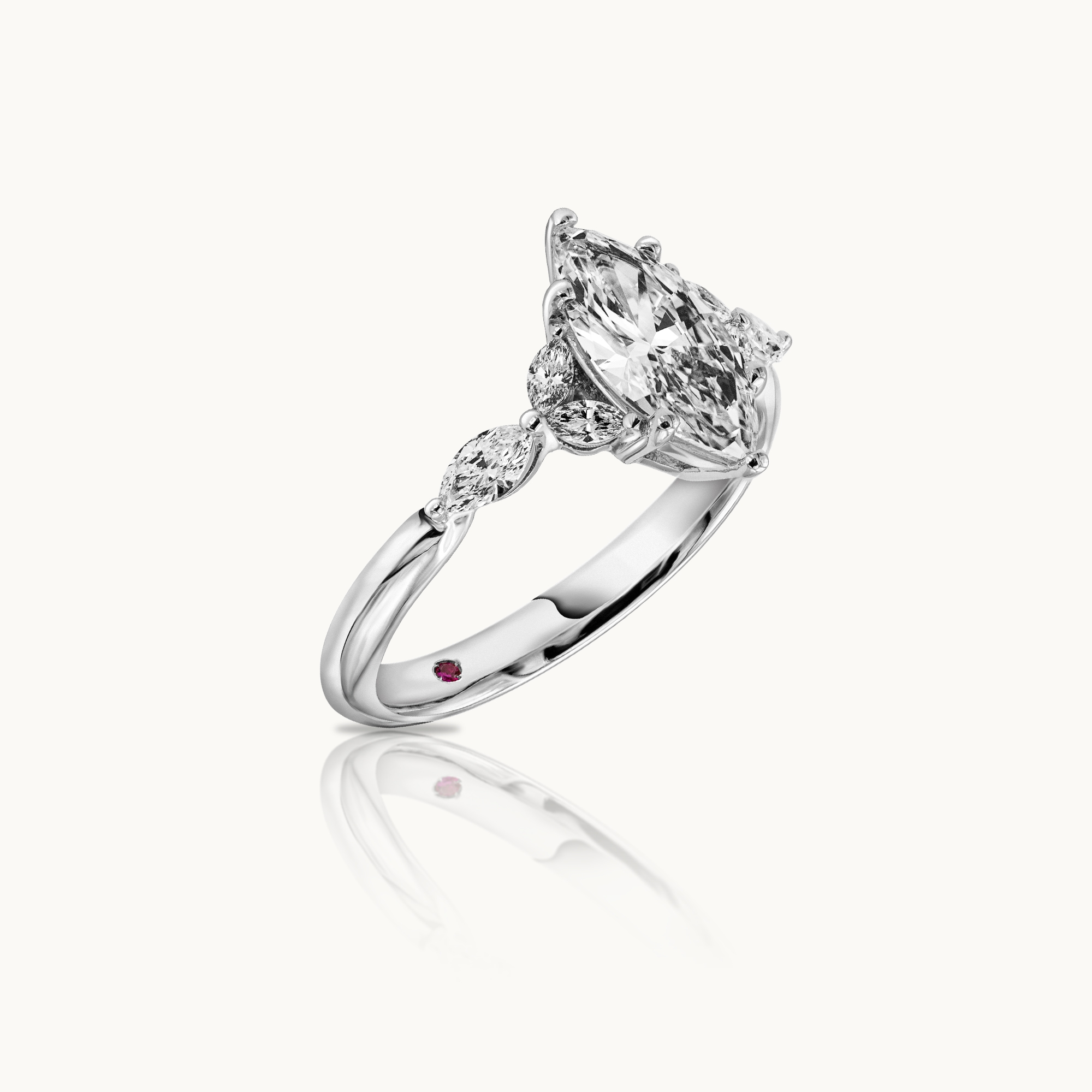Marquise Diamond Engagement Ring