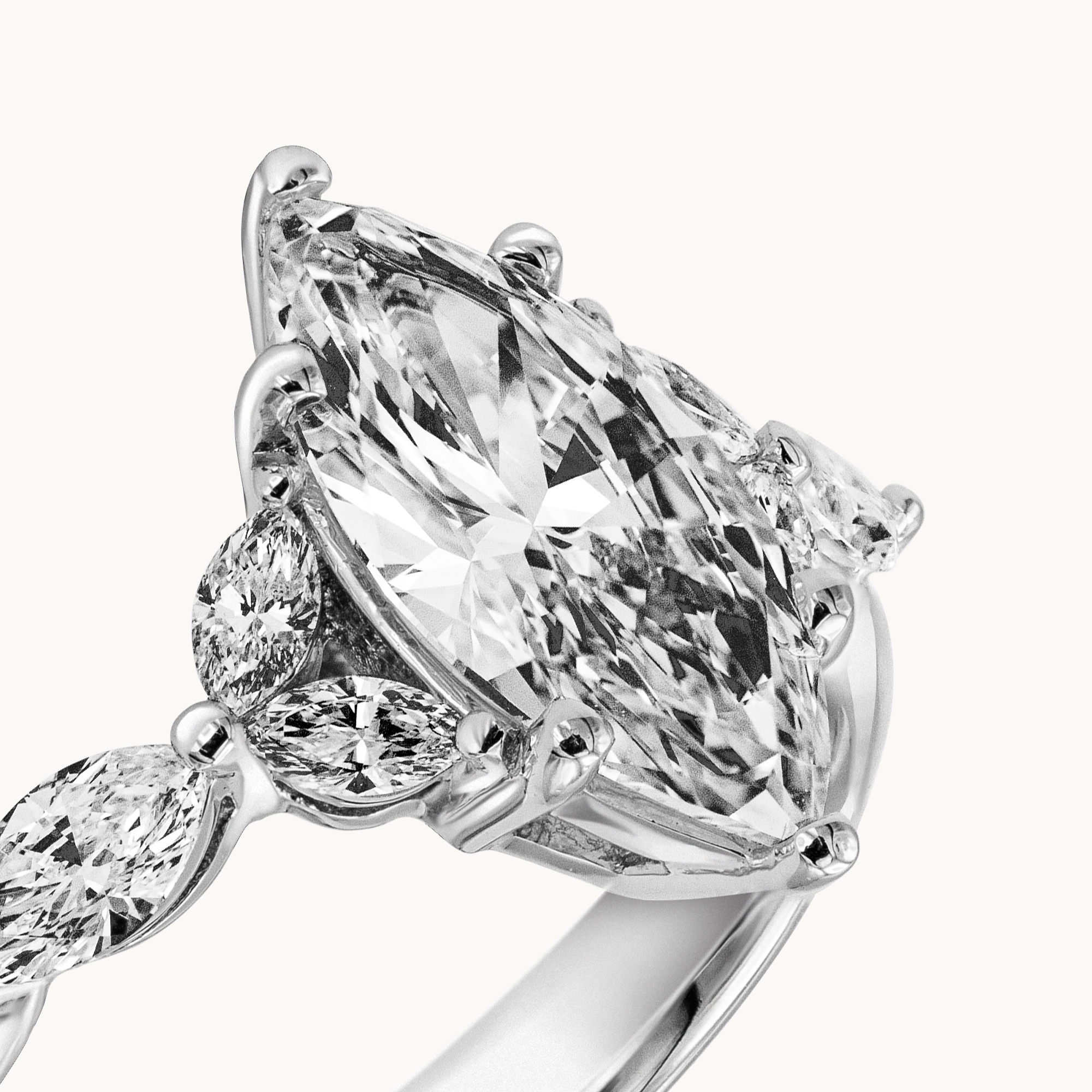 Marquise Diamond Engagement Ring