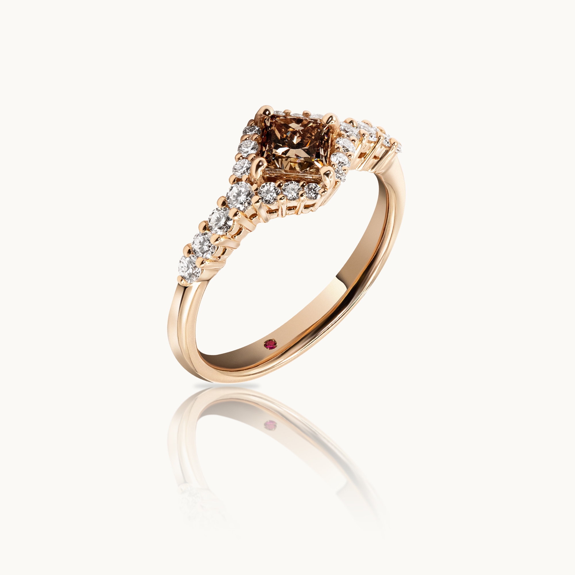 Unazë Fejese me Diamant Princess Kaf