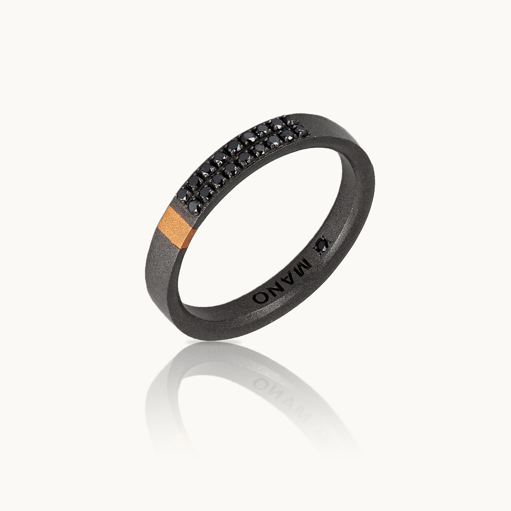 Men's Ring Mano J Minimal Pavè