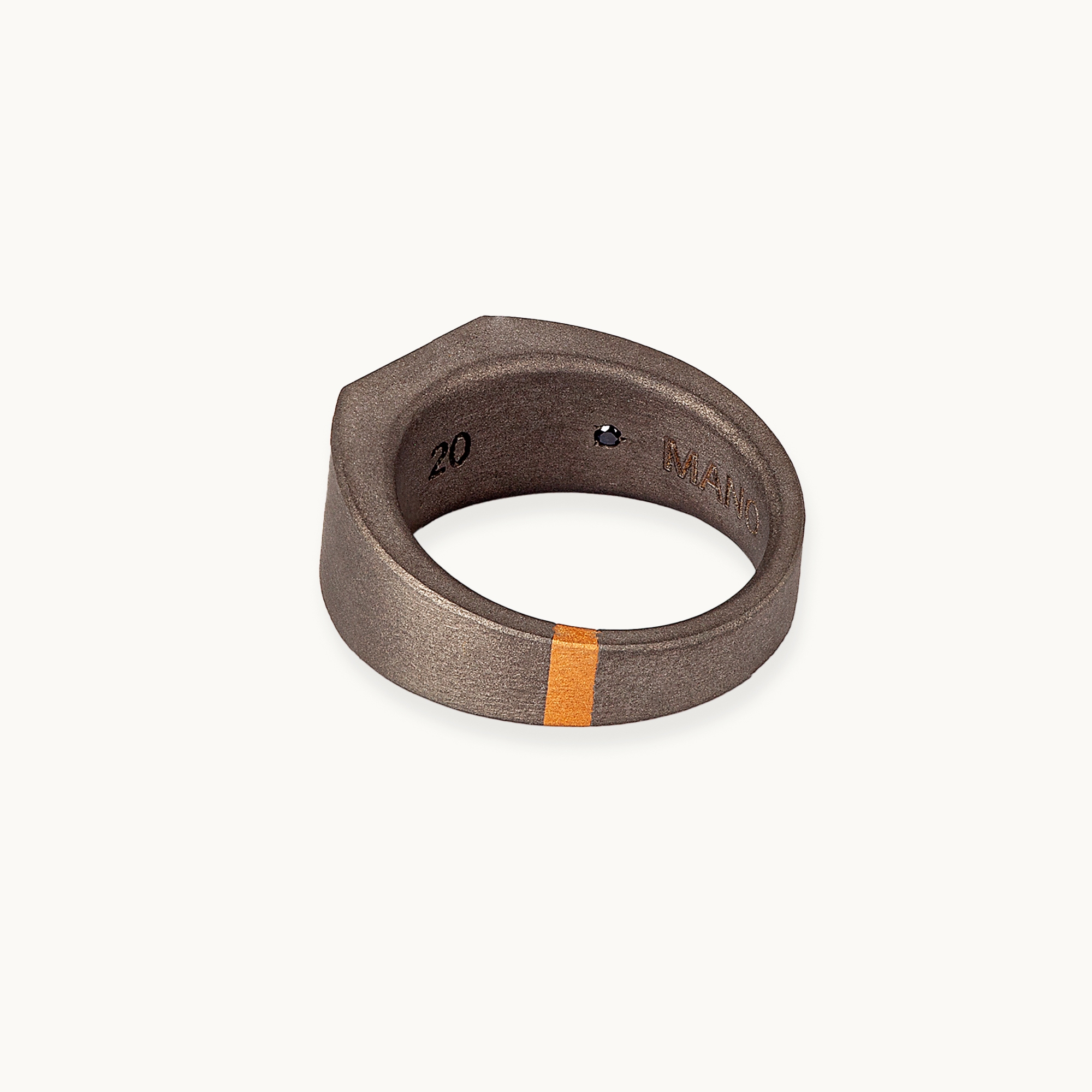 Men's Ring Mano J Minimal Quadrata