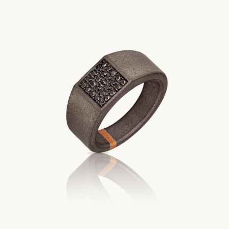 Men's Ring Mano J Minimal Quadrata