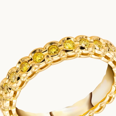 Yellow Diamond Eternity Ring
