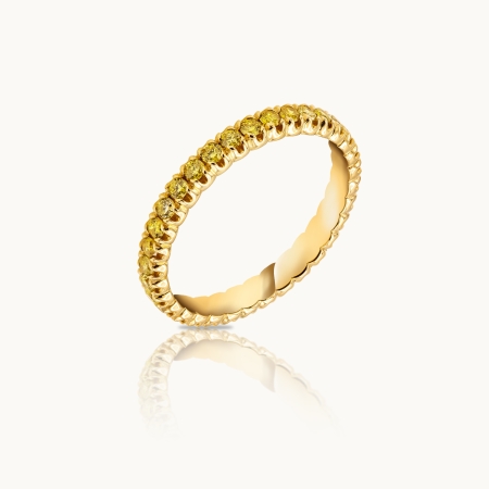 Yellow Diamond Eternity Ring