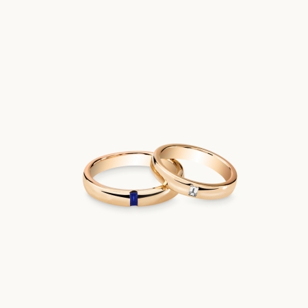 Pollelo Wedding Band Set