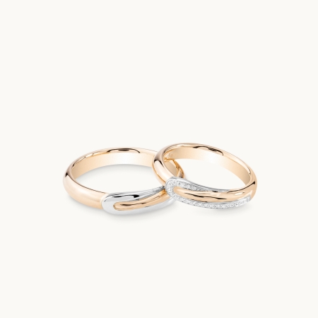 Pollelo Wedding Band Set