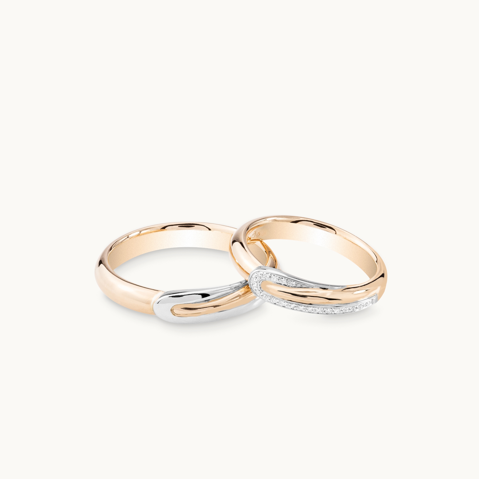 Pollelo Wedding Band Set