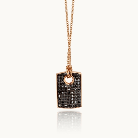 Men's Pendant Mano J Gold Targhetta