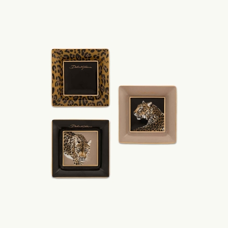 Dolce&Gabbana Leopardo Trinket Tray Set